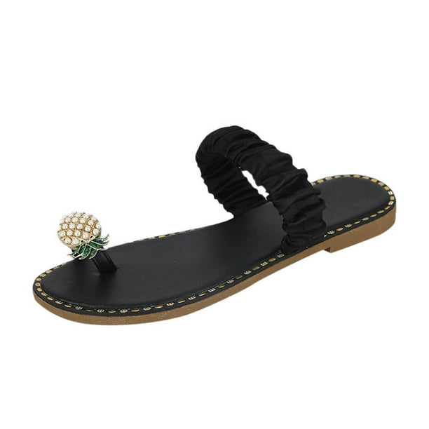 Amzcrzy Zapatos de mujer,Zapatos de mujer,Zapatillas de mujer, Sandalias de verano para mujer, sandalias con punta de clip, estilo bohemio, informales, para playa Sandalias Mujer Zapatillas De Casa