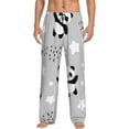 thumbnail image 2 of Goofa Pandas Printed Soft Pajama Pants for Men, Wide Leg Comfy Casual Lounge Yoga Pants-XX-Large, 2 of 9