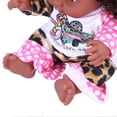 thumbnail image 3 of Vinyl Lifelike Baby Play Doll African Girl Dolls Simulation Children Kids Toddler Doll Toy Q8‑046C, 3 of 4