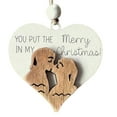 thumbnail image 2 of Letrero de amor de madera rústica, adorno para parejas, letrero decorativo de madera en forma de corazón para novio, novia, esposa, mesa de cocina , Estilo B, 2 of 8