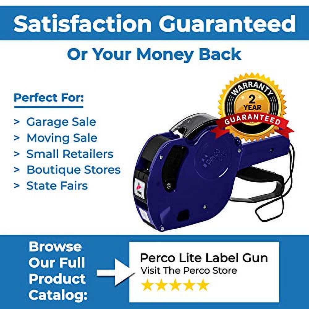 Kenco Labeling Gun – 8-Digit Top, 6-Digit Bottom, Includes 6,000 Labels & Free Ink