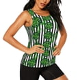 thumbnail image 2 of Easygdp Palm Greenery Women's Workout Tank Top, Running Top, Hiking Shirt, Quick-Dry for Running, Yoga, Hiking - XX-Large, 2 of 9
