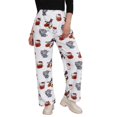 thumbnail image 7 of Womens Pyjamas Flannel Trousers, Anime Cartoon Casual Trousers Autumn Winter, Cozy, Warm, Loungewear, Sleepwear, Elastic Waist, 7 of 7