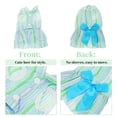 thumbnail image 4 of Vestidos únicos para perros para perritas pequeñas, diseño elegante y cómodo, vestido para mascotas para fiestas y uso diario, 2 piezas, verde y azul, talla XS, 4 of 7