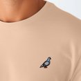 thumbnail image 5 of Dalix Pigeon Embroidered Cotton Tee Lightweight Jersey Mens in Sand M Medium, 5 of 5