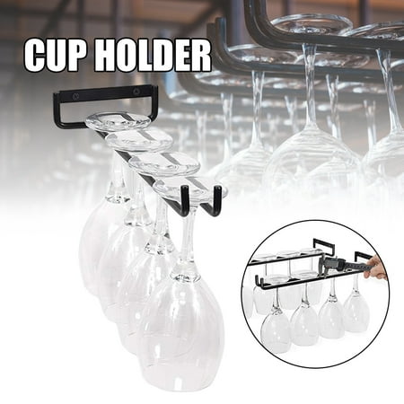 

Cup Holder Household Wine Glass Hanging Simple Up Down Hanging Goblet Single Row Wine Glass Holder