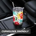 thumbnail image 7 of Pioneer Flower 40oz Stainless Steel Vacuum Insulated Tumbler with Lid and Straw Gifts for Mom Friend Sister Grandma, 7 of 7