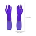 thumbnail image 3 of Penkiiy Reusable Long Dishwashing Cleaning Gloves with Latex Free, Long Cuff,Cotton Lining,Kitchen Gloves, 3 of 7
