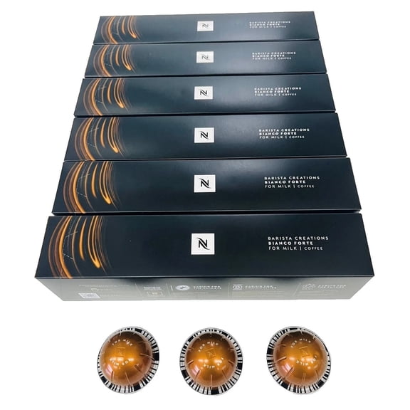 Coffee Capsules, Bianco Forte, 60-Count Coffee Pods, Brews 7.77oz.