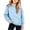 Sky Blue-Kids Sweatshirt, variant on breaise Girls Casual Long Sleeve Hoodies Cute Oversized Fleece Sweatshirt Cozy Solid Color Sweatshirts
