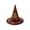 Burnt Orange-Fox, variant on Vintage Quilted Halloween Witch Hat Decor Gift for Women, Polyester Floral Embroidered Tabletop Accent with Intricate Stitching, Boho Gothic Witch Hat Display Centerpieces for Mantel Shelf Entryway
