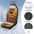thumbnail image 5 of Garronmavis Two Piece Fuzzy Front Car Seat Covers Aztec Highland Cow Cars Seats Cover Fit for SUV,Sedan,Trucks Soft Car Seat Blanket Easy to Install, 5 of 7