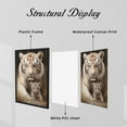 thumbnail image 5 of WFSposter White Tiger Canvas Wall Art Tiger Mother and Baby Lovely Cats Animal Picture Painting Large Animal Family Wall Decor Gallery Artwork for Bedroom Living Room Ready to Hang, 5 of 7
