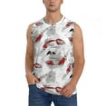 thumbnail image 1 of Fotbe Koi Fish Men's Camiseta sin Mangas Estampada para Hombres, Playera Casual para Gimnasio, Entrenamiento, Playa-XX-Large, 1 of 7