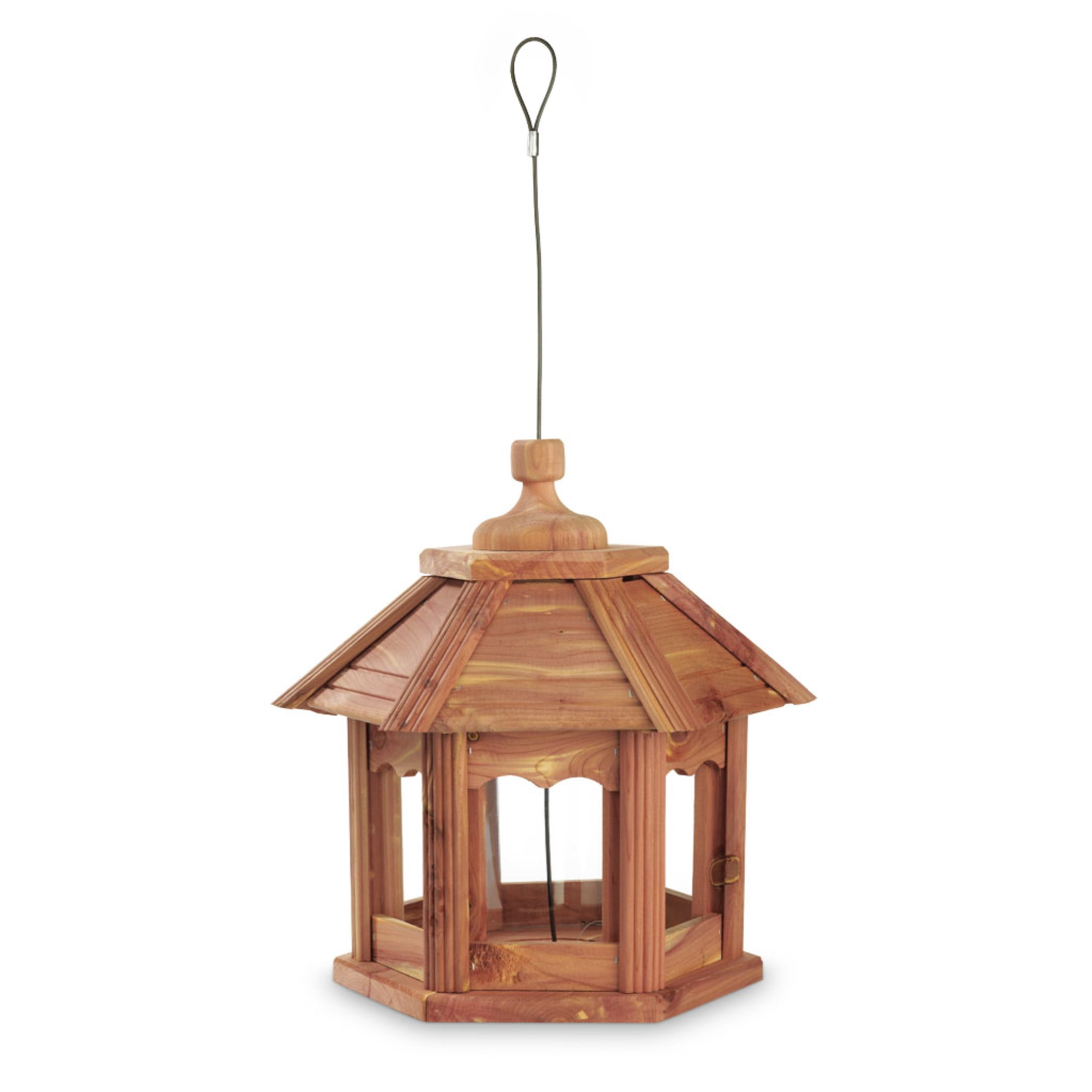 Pennington Cedar Gazebo Wild Bird Feeder, 3 lbs Capacity