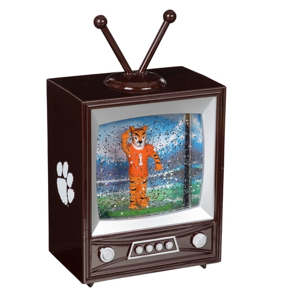 Clemson Tigers 8" Vintage TV Water Globe Lantern with Mascot