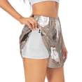 thumbnail image 2 of Bixox Women's Chicken pattern 2 in 1 Running Shorts - Lightweight Athletic Workout Gym Yoga Shorts Liner with Pockets - X-Large, 2 of 7