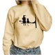 thumbnail image 2 of ICHUANYI Clearance Fashion Women's Casual Printing Loose Long Sleeve Ladies Sweatshirts Tops(Yellow, L) ICHUANYI WER2023081507019, 2 of 4