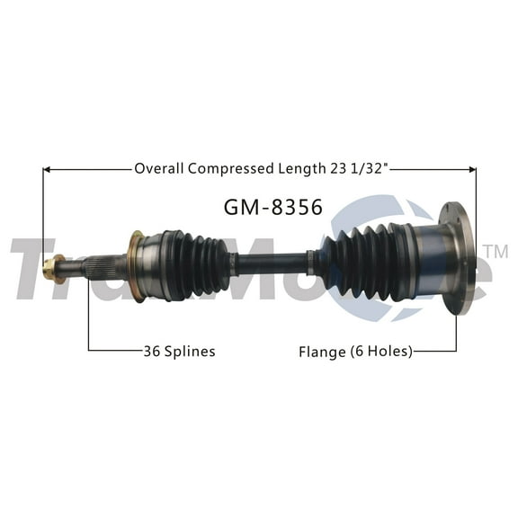 CV Axle Shaft Fits select: 2015-2020 CHEVROLET SILVERADO, 2015-2020 GMC SIERRA
