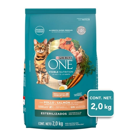 Alimento para Gato Purina One Gatos Esterilizados 2 kg