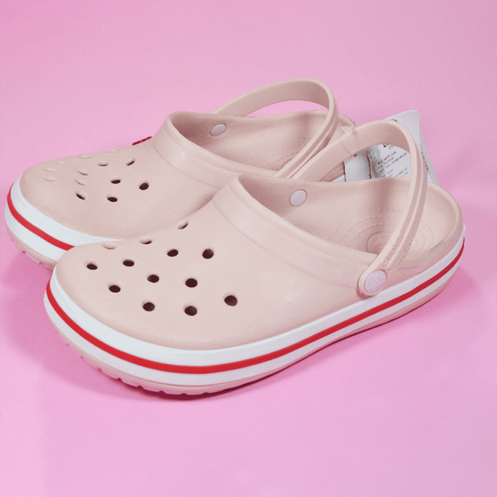 pink crocs size 4