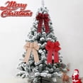 thumbnail image 3 of Colgantes de lino para árbol de Navidad, adornos de lazo, decoración de Feliz Navidad, Feliz Año Nuevo, 3 of 4