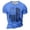 Blue, variant on Goodtrade8 Mens Shirts Short Sleeve Running Athletic Summer Crewneck T Shirts for Men
