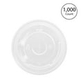 thumbnail image 2 of Karat Plastic Flat Lids w/ Straw for 12-22oz Paper Cold Cups, 1,000 Count, 2 of 3