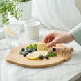 thumbnail image 5 of Cook with Color 9.5" x 12" Wood Cutting Board, Decorative Fruit Shaped Serving and Slicing Board, Lemon, 5 of 5