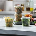 thumbnail image 4 of 5 oz - 100 Sets Clear Diposable Plastic Portion Cups With Lids, Small Mini Containers For Portion Controll, Meal Prep, Sauce Cups, Slime, Medicine, Dressings, Crafts, Disposable Souffle Cups, 4 of 5