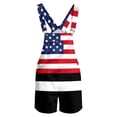 thumbnail image 4 of American Flag Bib Overalls for Men Loose Fit Overalls Shorts Patriotic Coveralls Casual Outdoor Summer Festival Clothing for Independence Day and Fourth of July, 4 of 5