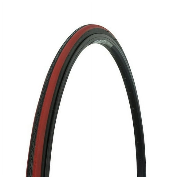 Bike Tire 700 x 25c P-1076 Black Shoulder/Red Center