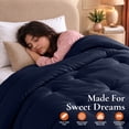 thumbnail image 4 of Utopia Bedding Twin Comforter Duvet Insert, All-Season Lightweight Down Alternative with Corner Tabs, Navy, 64 x 88 in, 4 of 9