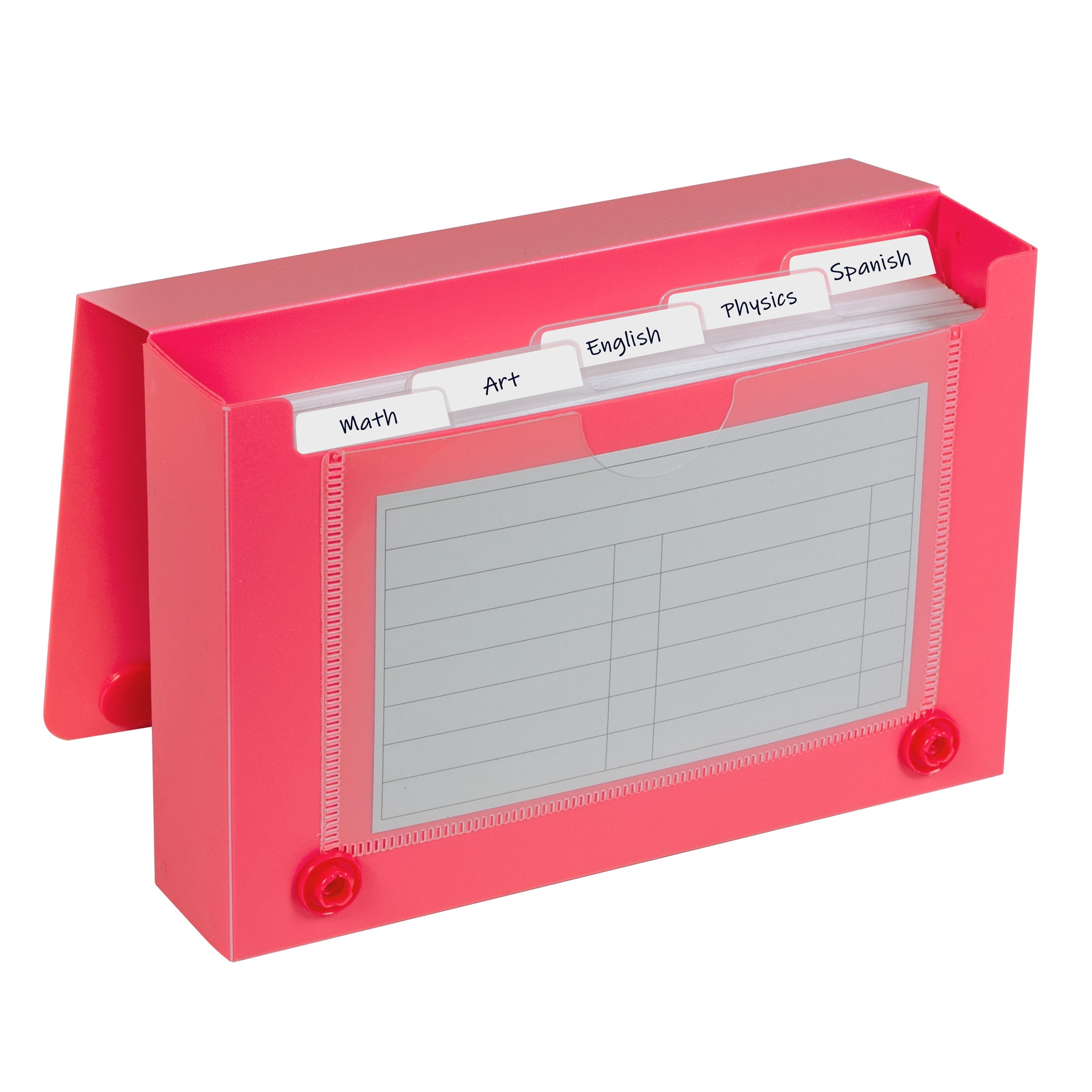C-Line Index Card Case, 3" x 5", Assorted, Pack of 24