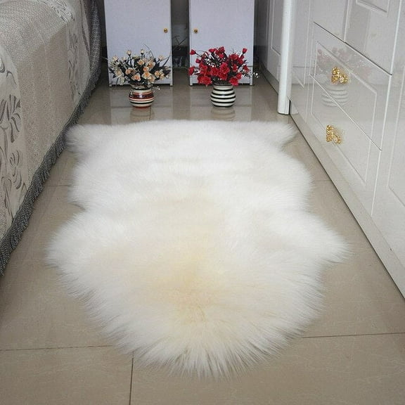 100% Real Sheepskin Wool Rug