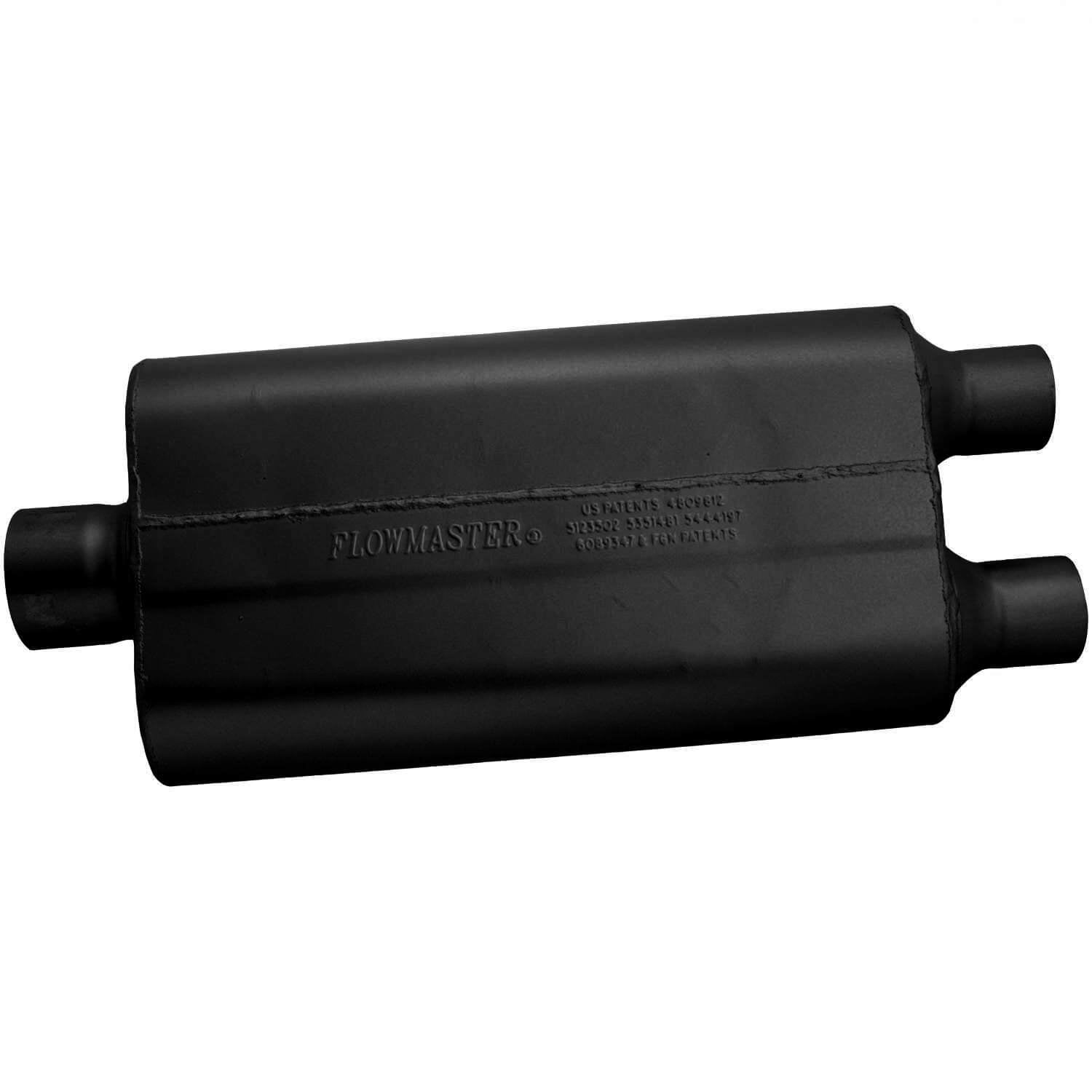 Flowmaster 9430522 50 Delta Flow Muffler - 3.00 Center In / 2.25 Dual Out - Moderate Sound