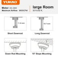 thumbnail image 6 of Wellspeed 72 in. Farmhouse Indoor Matte Black Ceiling Fan Light with 7 Wood Grain Blades, 6 of 22