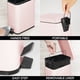 thumbnail image 3 of Bote de basura rectangular | Bote de basura de acero inoxidable de litros con tapa | Botes de basura para baño en casa u oficina con tapas | Bote de basura de cocina– Rosa XianweiShao 9024719117126, 3 of 5