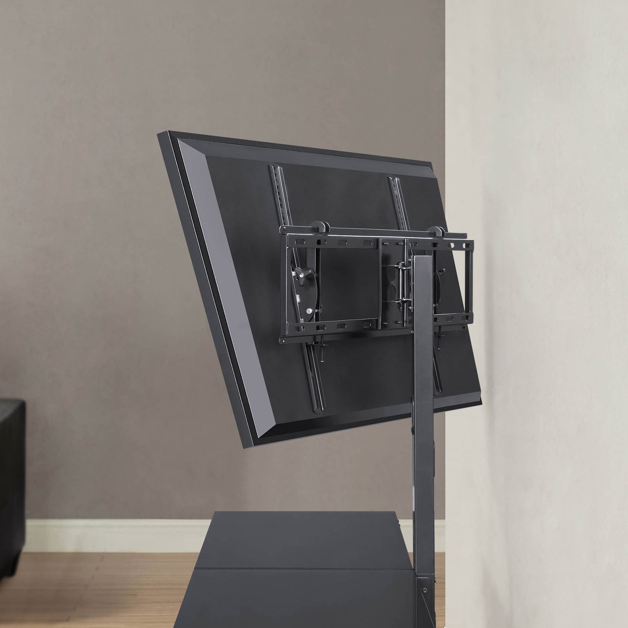 Whalen Spectrum 3-in-1 TV Stand for TVs up to 82”, Black Finish