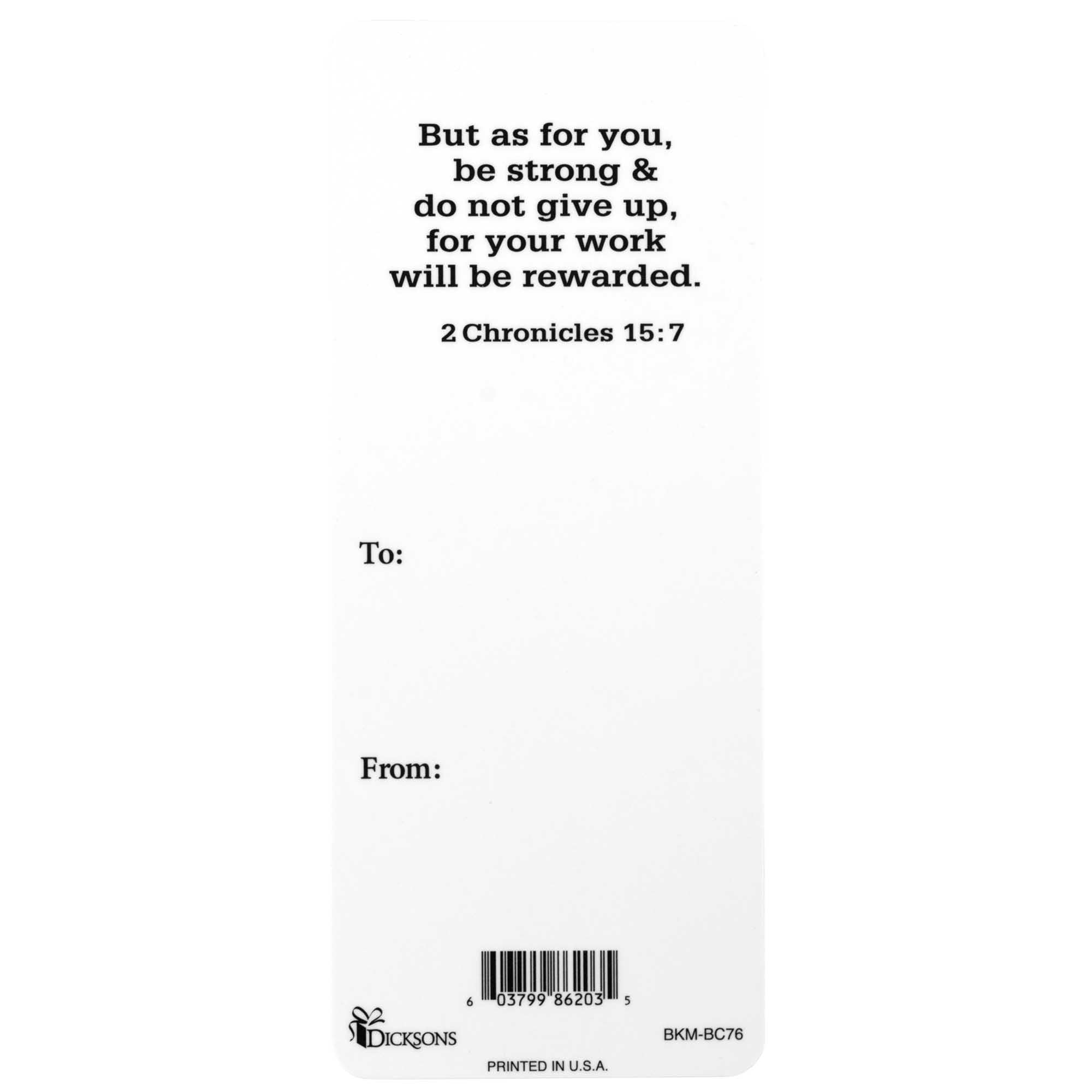 Dicksons Play Hard Pray Harder Football Laminated Decorative Black and Orange 6.38 x 2.75 Paper Bookmark Pack of 12