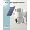 thumbnail image 5 of DEKCO 3K/5MP Security Cameras Wireless Outdoor, Solar Powered 400-Lumen Spotlight Camera, 360° Pan/Tilt Surveillance, Night Vision, 2.4G WiFi Camera, Auto Tracking, AI Human/Vehicle/Pet Detection, 5 of 10