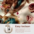 thumbnail image 4 of ZYHYPWW Watercolor Floral Print Waterproof Shower Curtain, 71" x 71" Machine Washable Bathroom Curtain with 12 Hooks, 4 of 6