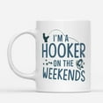 thumbnail image 2 of Coffee Mugs I'm Hooker On Weekends Fishing Birthday Gifts for Fisherman Dad or Fish Lovers Men Coffee Lovers 11oz 15oz White Mug Christmas Gift, 2 of 7