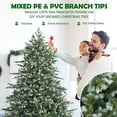 thumbnail image 2 of Goplus 6FT Artificial Christmas Tree, Unlit Hinged Xmas Spruce Tree w/ 892 Mixed PE & PVC Branch Tips, Metal Stand, Wintry Indoor Decoration for Holiday Festival, 2 of 8