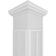 thumbnail image 4 of Ekena Millwork 12"W x 9'H Craftsman Classic Square Non-Tapered Cedar Park Fretwork Column w/ Tuscan Capital & Tuscan Base, 4 of 8