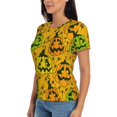 thumbnail image 5 of Halloween Shirts for Women, halloween pumpkin fun Womens Tops Casual T Short Sleeve Shirts Halloween Party Costume, 5 of 6