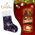 thumbnail image 4 of Coolnut Wildflower Christmas Stocking, Personalized Large Candy Stocking, Xmas Stockings Decoration Hanging Gift for Family Holiday Party Ornaments Decor Fireplace, 4 of 7