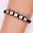 thumbnail image 2 of Fiudx Pulsera de Pareja, Elegante Pulsera de Cuerda de Aleación, Elegante Pulsera Negra, Accesorio de Moda para Día a Día, Regalo para Coleccionistas, Versátil para Ocasiones Especiales, Incluye 1 Pi, 2 of 5