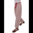 thumbnail image 3 of Pantalones Vaqueros Holgados con Diseño de Patchwork y Cordón Ajustable para Mujer Rojo S, 3 of 7