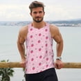 thumbnail image 6 of Daiia Strawberries Printed Men's Quick Dry Fit Muscle Tank Top Slim-Fit Tank Workout Tank Top Lightweight Sports Tank Top-Medium, 6 of 7